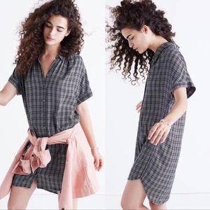 Madewell Central Shirtdress Thompson Plaid